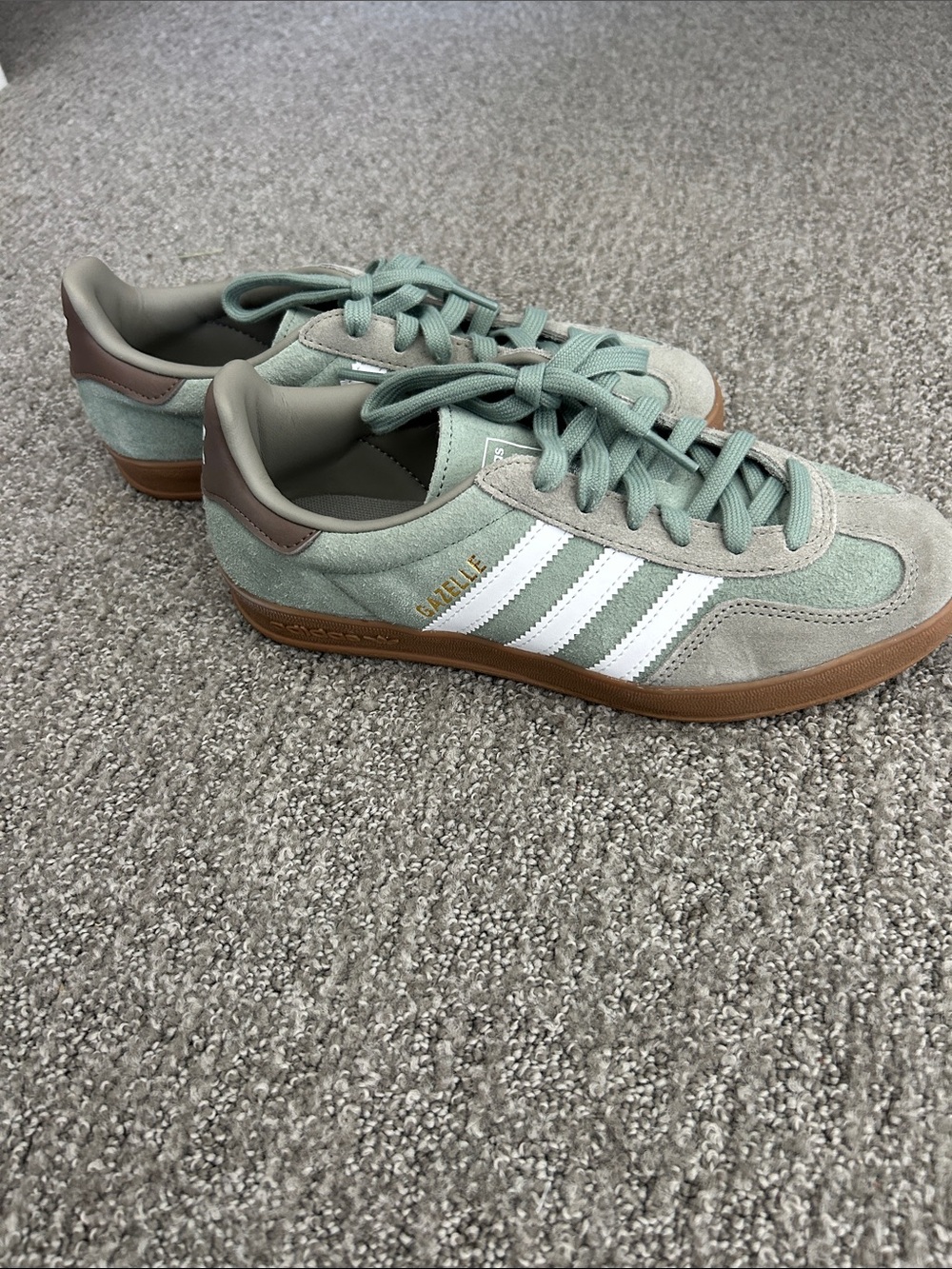 adidas Samba Suede Sneakers - Mint Green / White / Gum